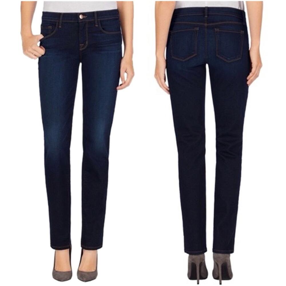 J. BRAND Dark Wash Straight Leg High Rise Jeans High Waist Size 31 Waist 31"